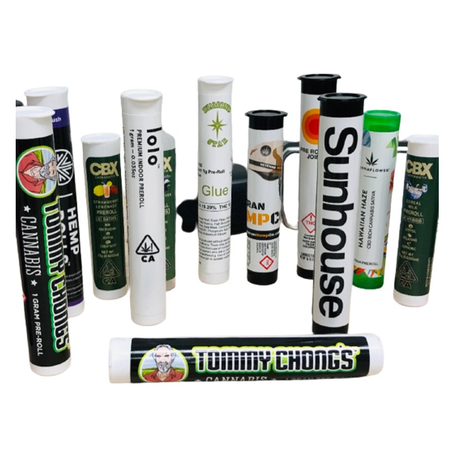 Custom PreRoll Tube Label Affixing Green Meadow Supply